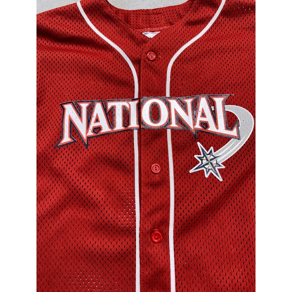 Vintage 2001 Jeff Bagwell #5 MLB All-Star Game Authentic Kids Jersey NL XL - Picture 6 of 13